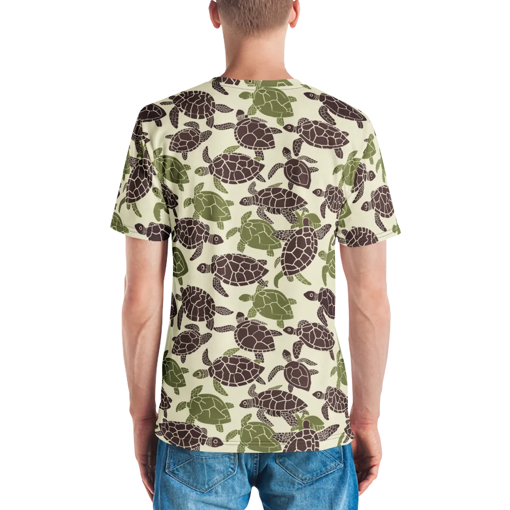 Shellbound on Men's Crew Neck T-Shirt — Back