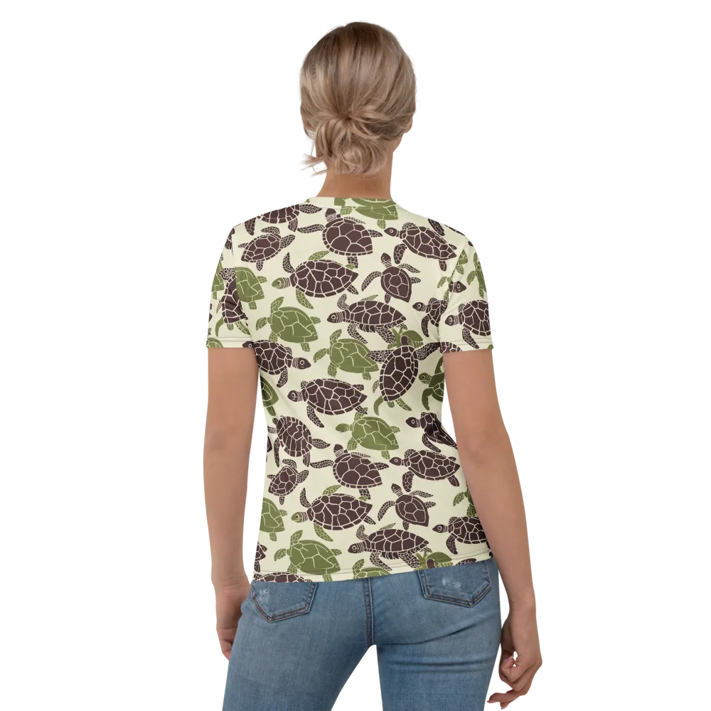 Shellbound on Women's Crew Neck T-Shirt — Back