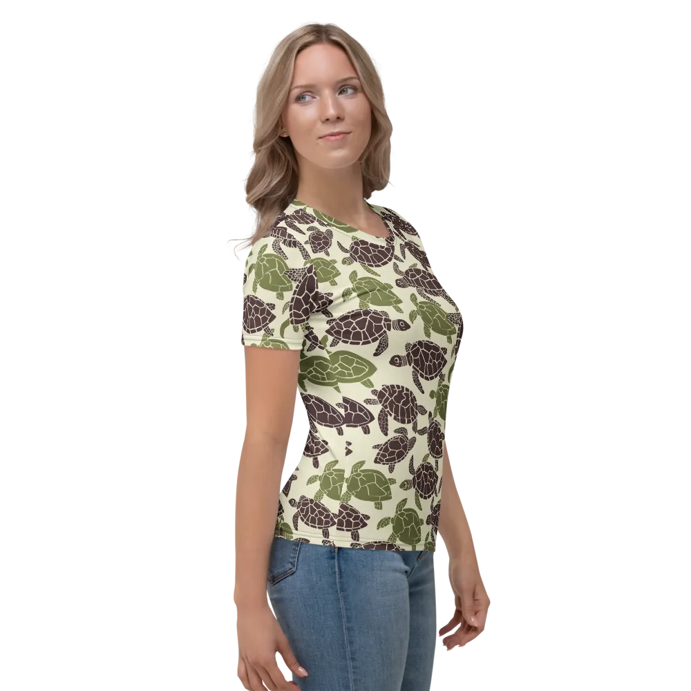 Shellbound on Women's Crew Neck T-Shirt — Right