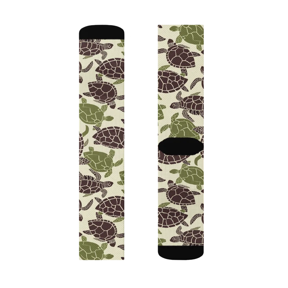 Shellbound on Socks — Left Sock