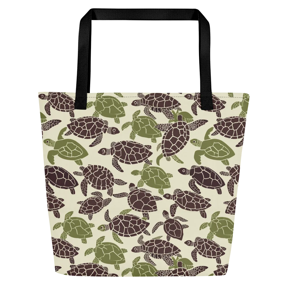 Shellbound on Large Tote Bag W/ Pocket — Front