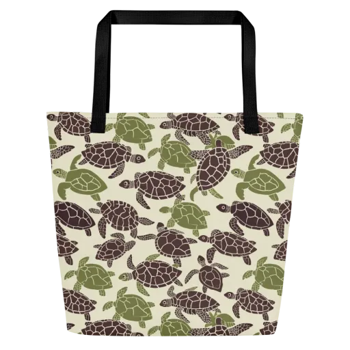 Shellbound on a Large Tote Bag W/ Pocket