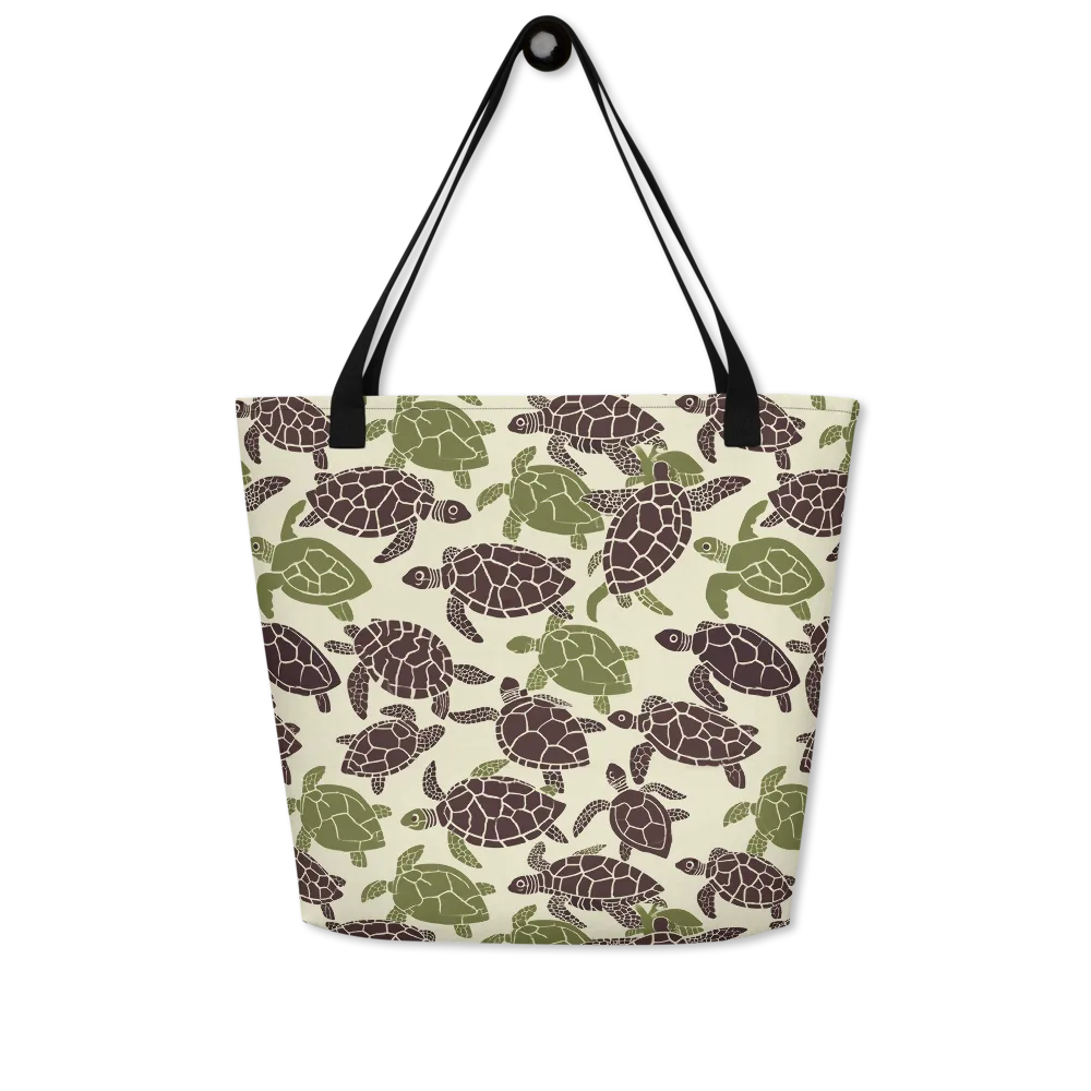 Shellbound on Large Tote Bag W/ Pocket — Front