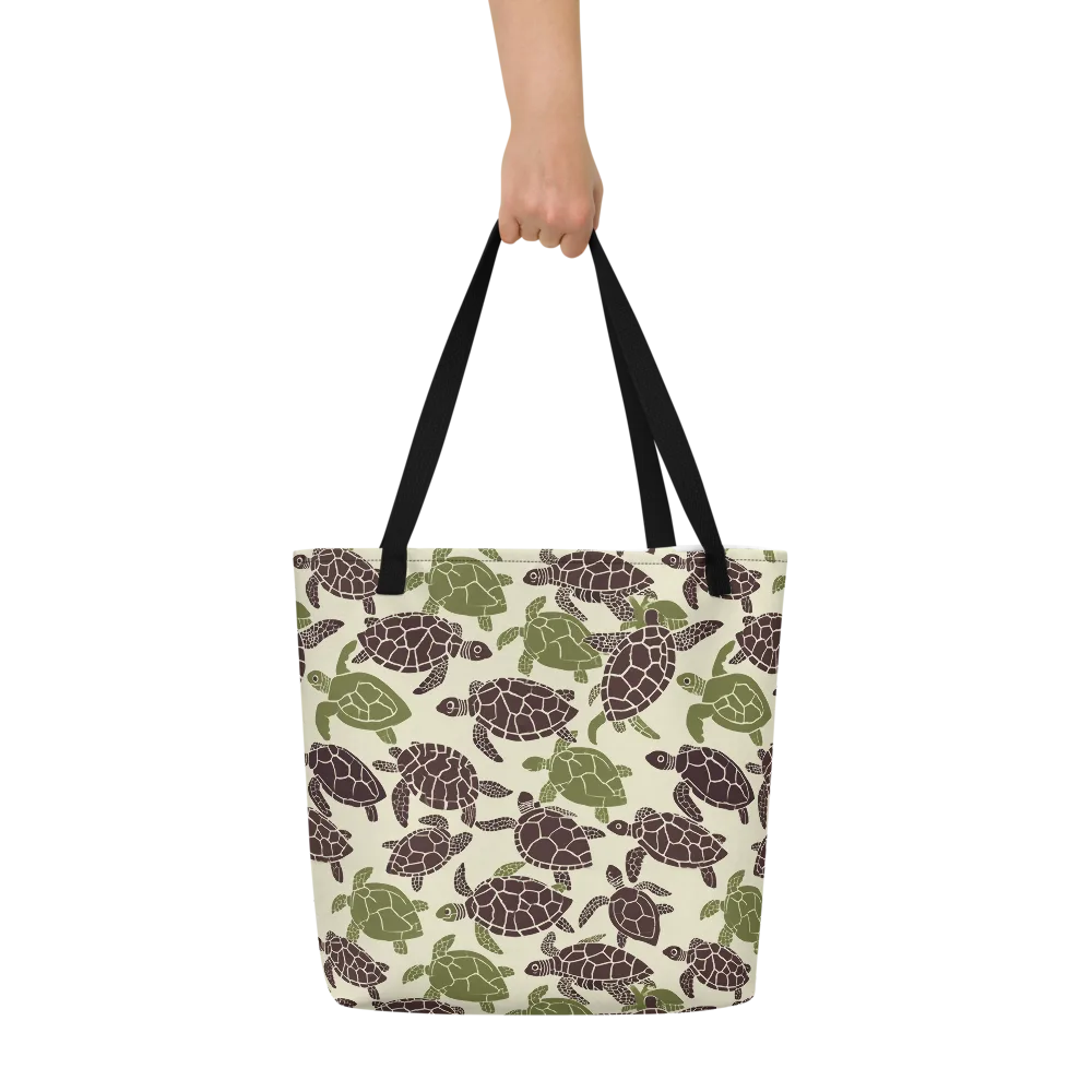 Shellbound on Large Tote Bag W/ Pocket — Front