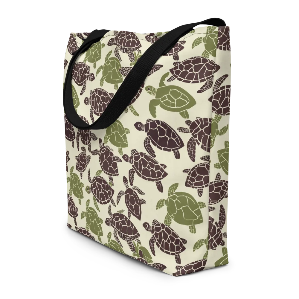 Shellbound on Large Tote Bag W/ Pocket — Front