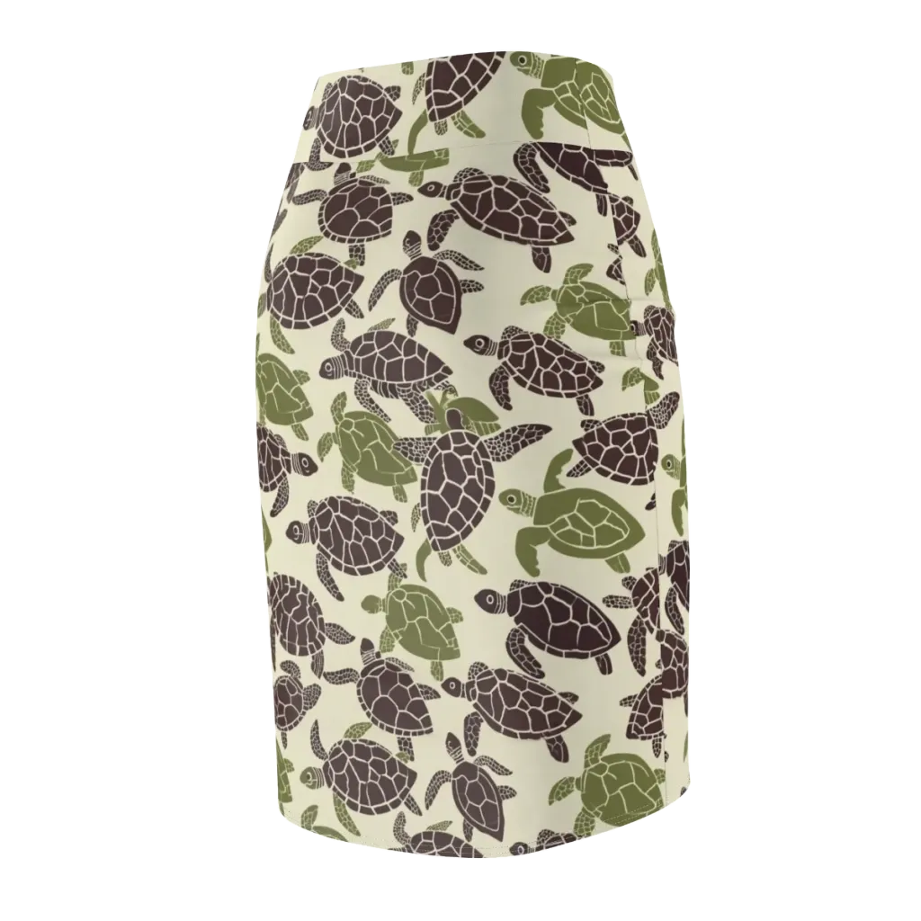Shellbound on Pencil Skirt — Back Side