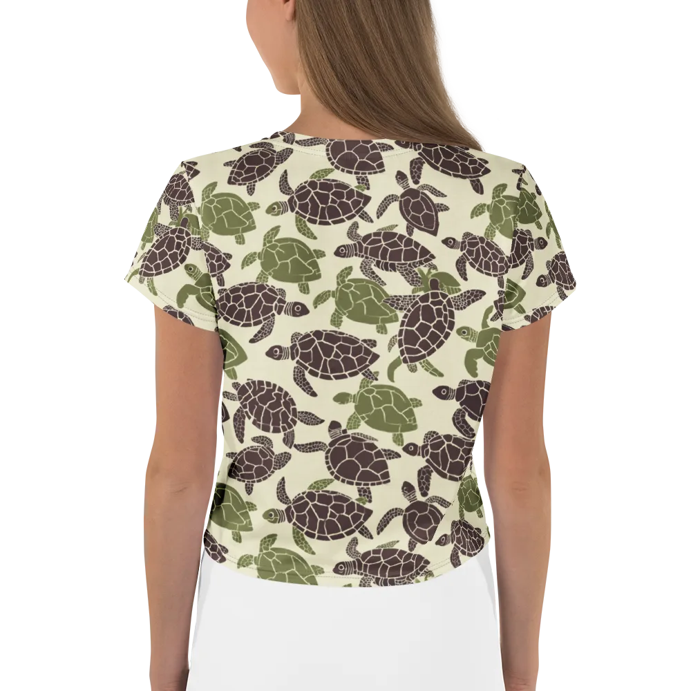 Shellbound on Crop Tee — Back