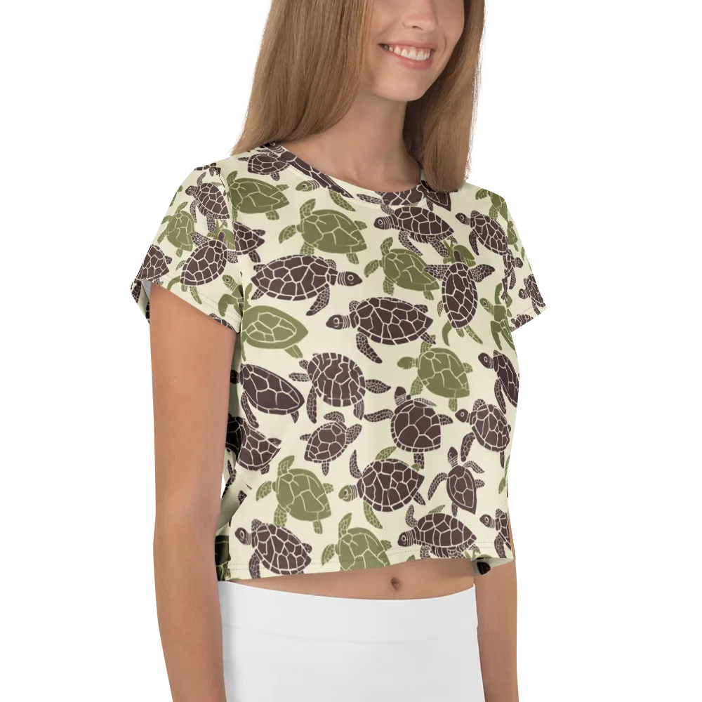 Shellbound on Crop Tee — Right