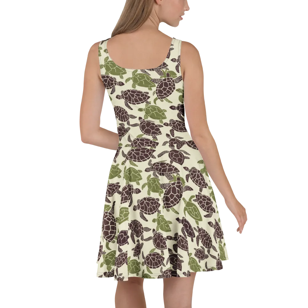 Shellbound on Skater Dress — Back
