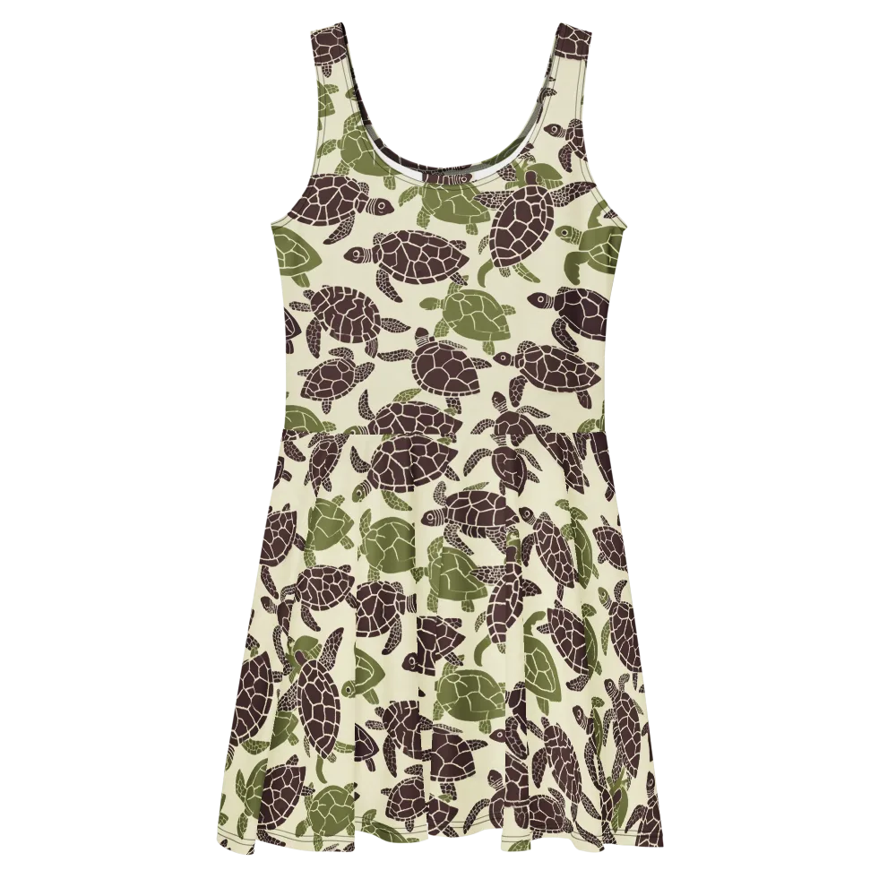 Shellbound on Skater Dress — Front