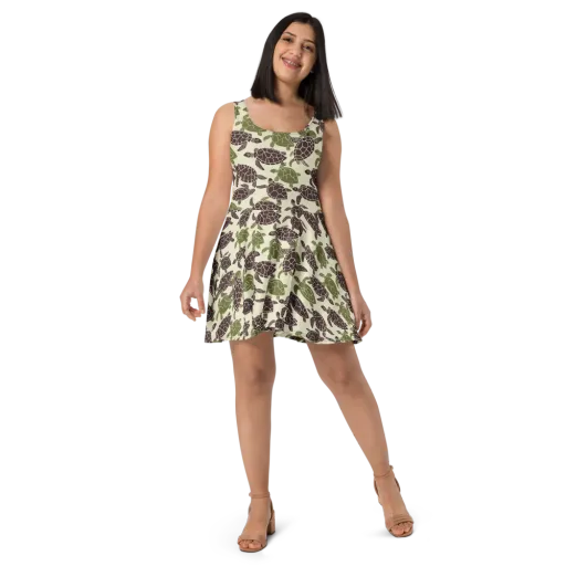 Shellbound on a Skater Dress