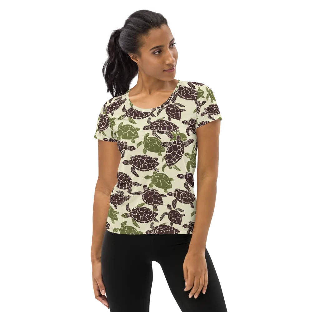 Shellbound on Women's Athletic T-Shirt — Front
