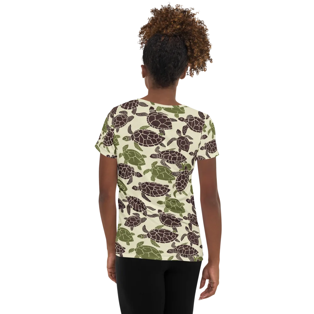 Shellbound on Women's Athletic T-Shirt — Back