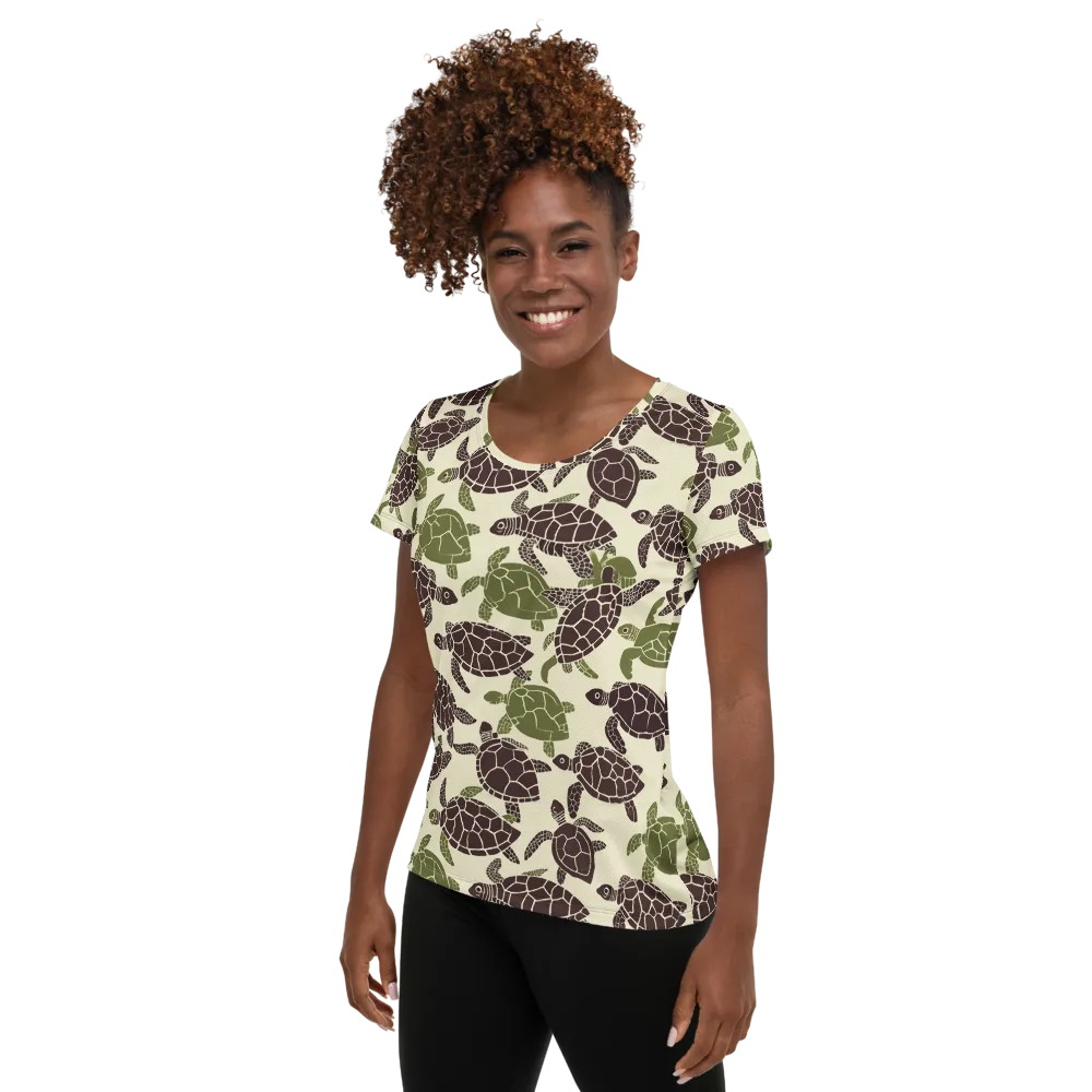 Shellbound on Women's Athletic T-Shirt — Left