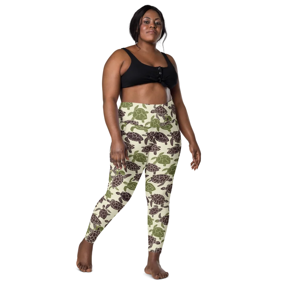 Shellbound on Leggings with Pockets — Front