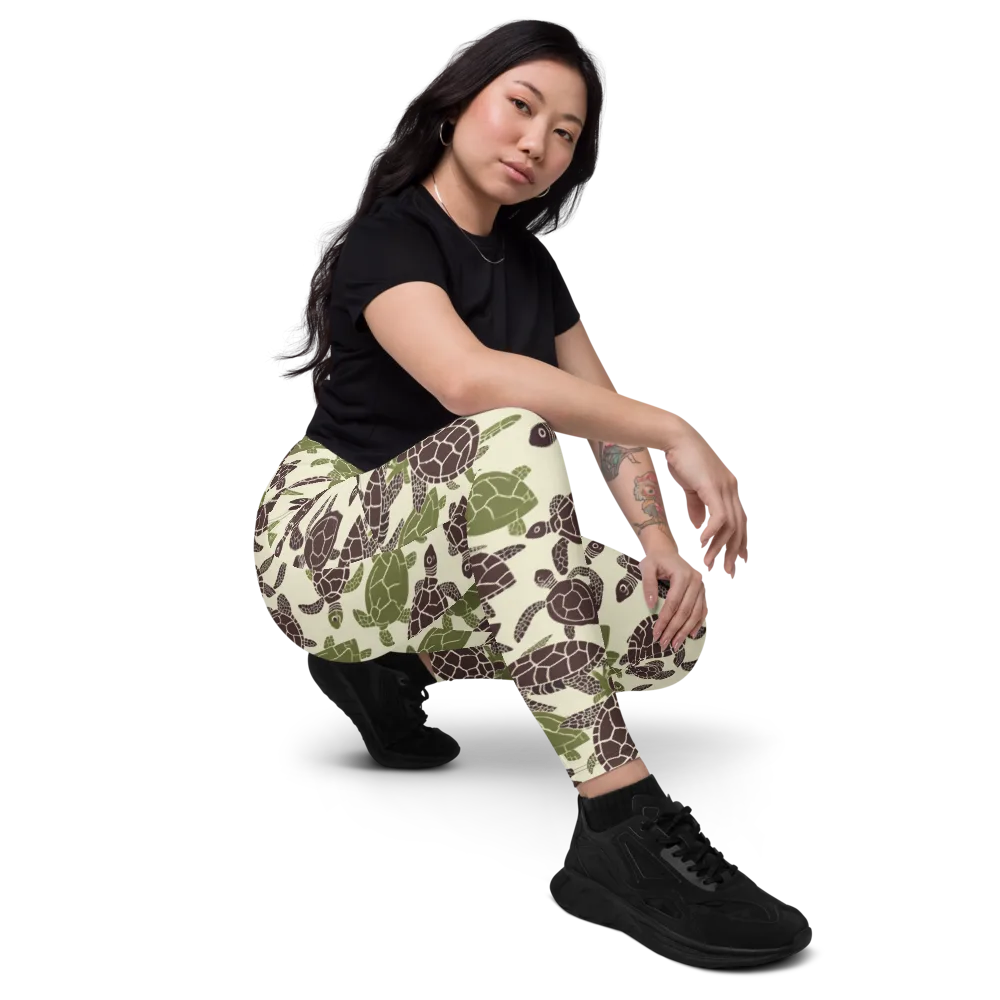 Shellbound on Leggings with Pockets — Right Front