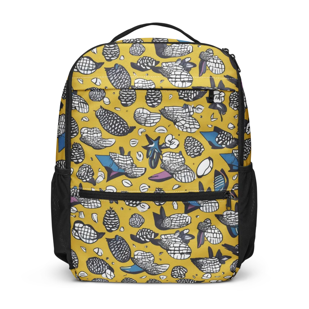 Golden Beetle Parade on Utility Backpack — Front