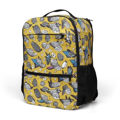 Golden Beetle Parade on a Utility Backpack