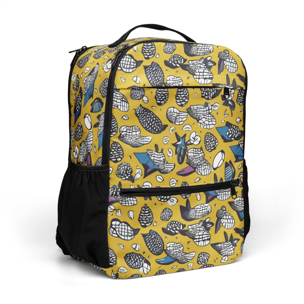 Golden Beetle Parade on Utility Backpack — Right Front