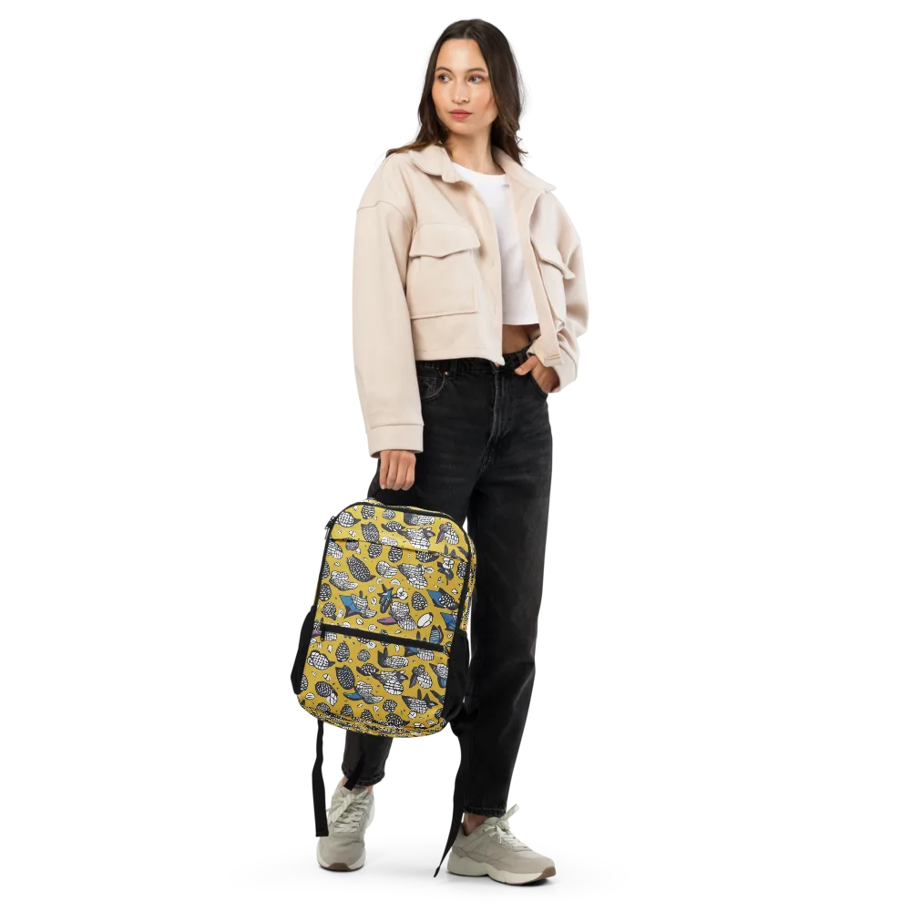 Golden Beetle Parade on Utility Backpack — Front