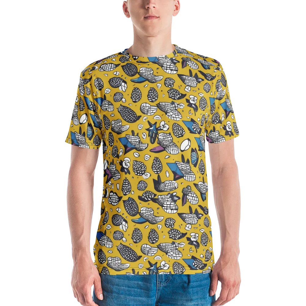 Golden Beetle Parade on Men's Crew Neck T-Shirt — Front