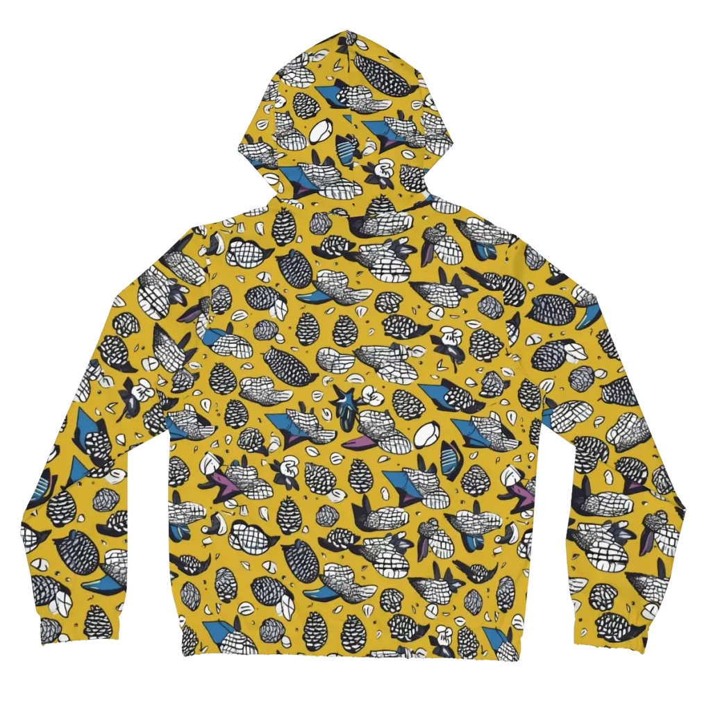 Golden Beetle Parade on Women's Full-Zip Hoodie — Back