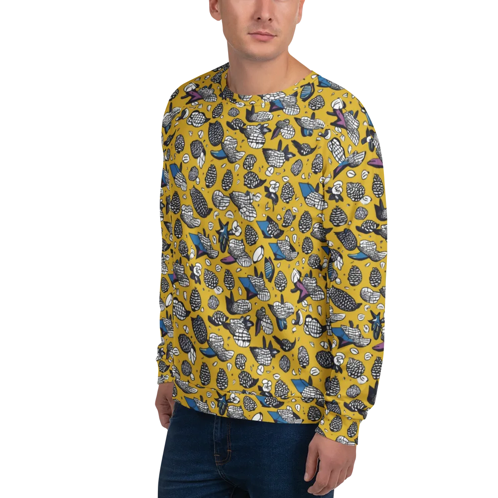 Golden Beetle Parade on Sweatshirt — Left Front