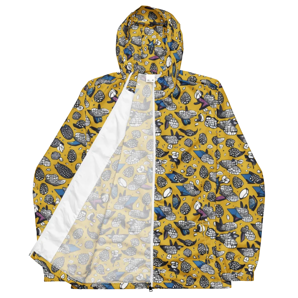 Golden Beetle Parade on Men's Windbreaker — Front
