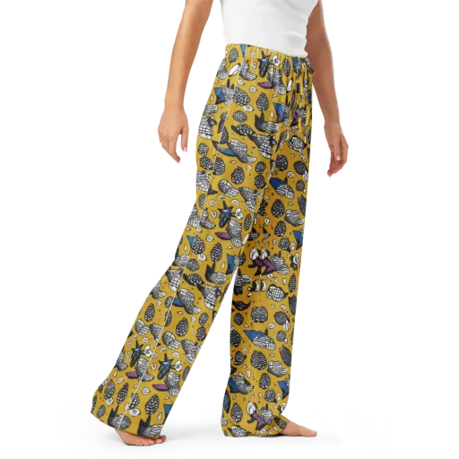 Golden Beetle Parade on a Women's Pajama Pants