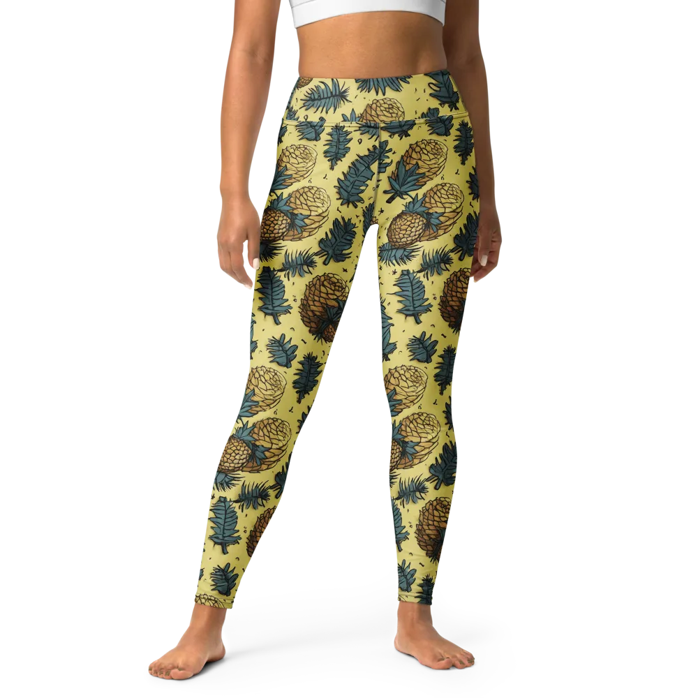Gilded Forest on Yoga Leggings — Front