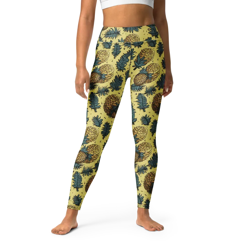 Gilded Forest on Yoga Leggings — Front