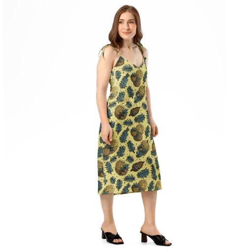 Gilded Forest on a Slip Dress