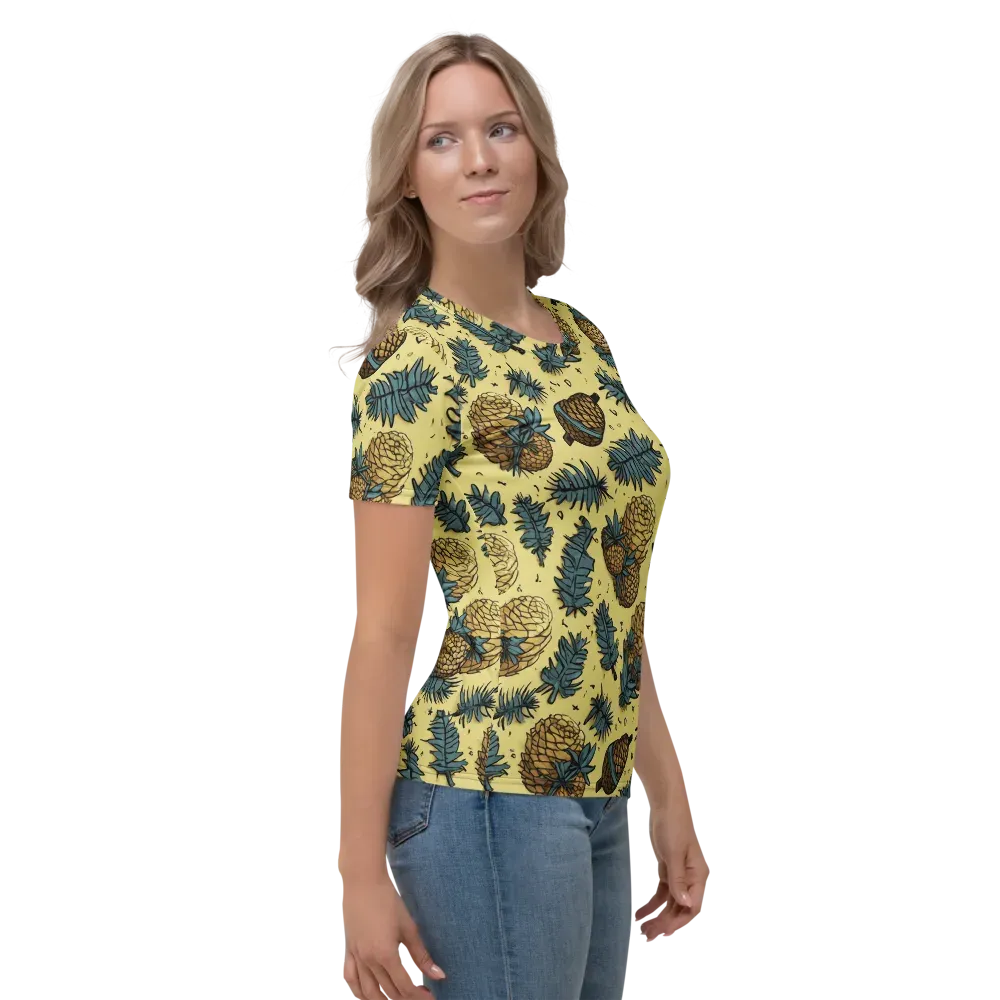 Gilded Forest on Women's Crew Neck T-Shirt — Right