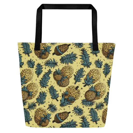 Gilded Forest on a Large Tote Bag W/ Pocket