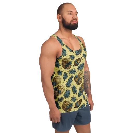 Gilded Forest on a Men's Tank Top