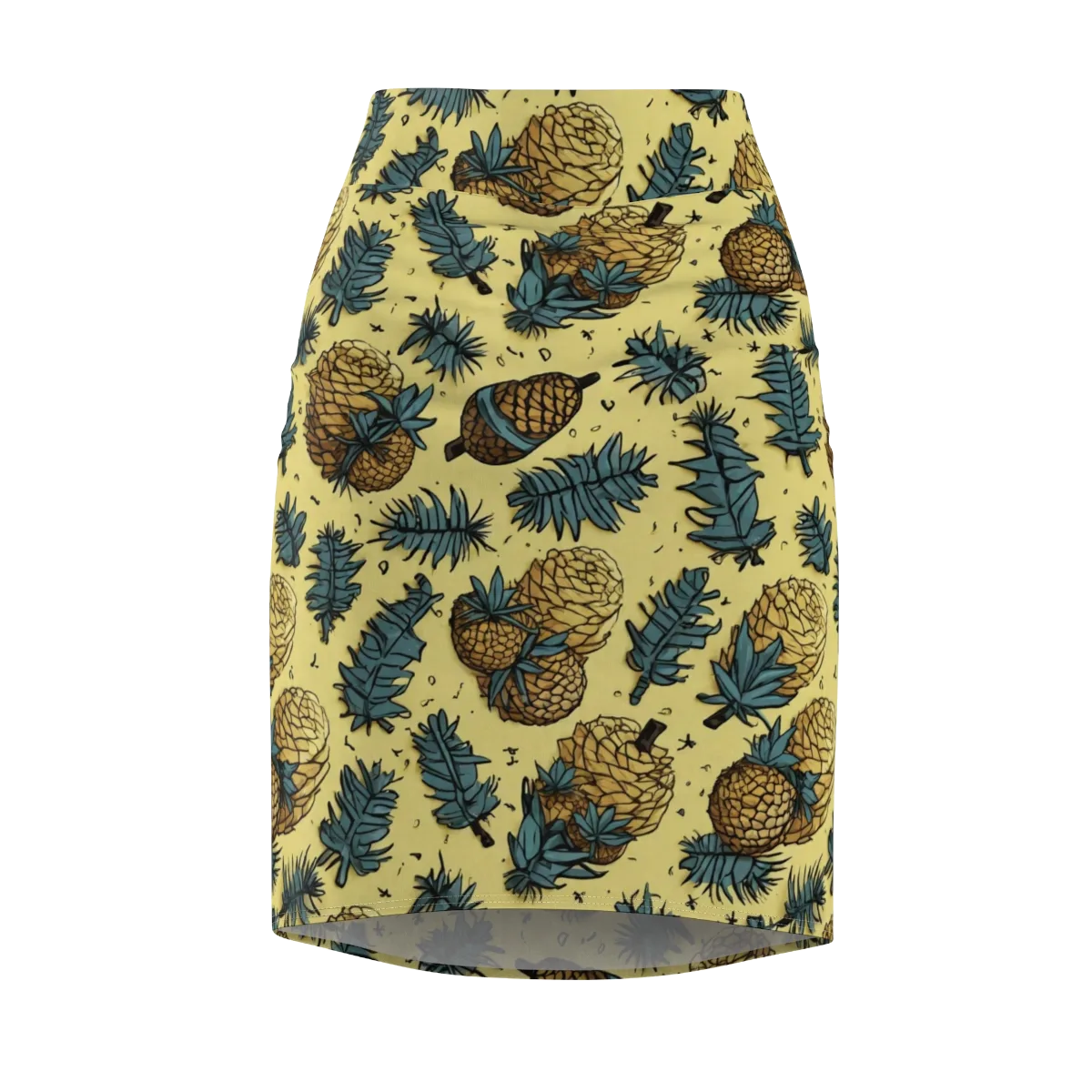 Gilded Forest on Pencil Skirt — Front