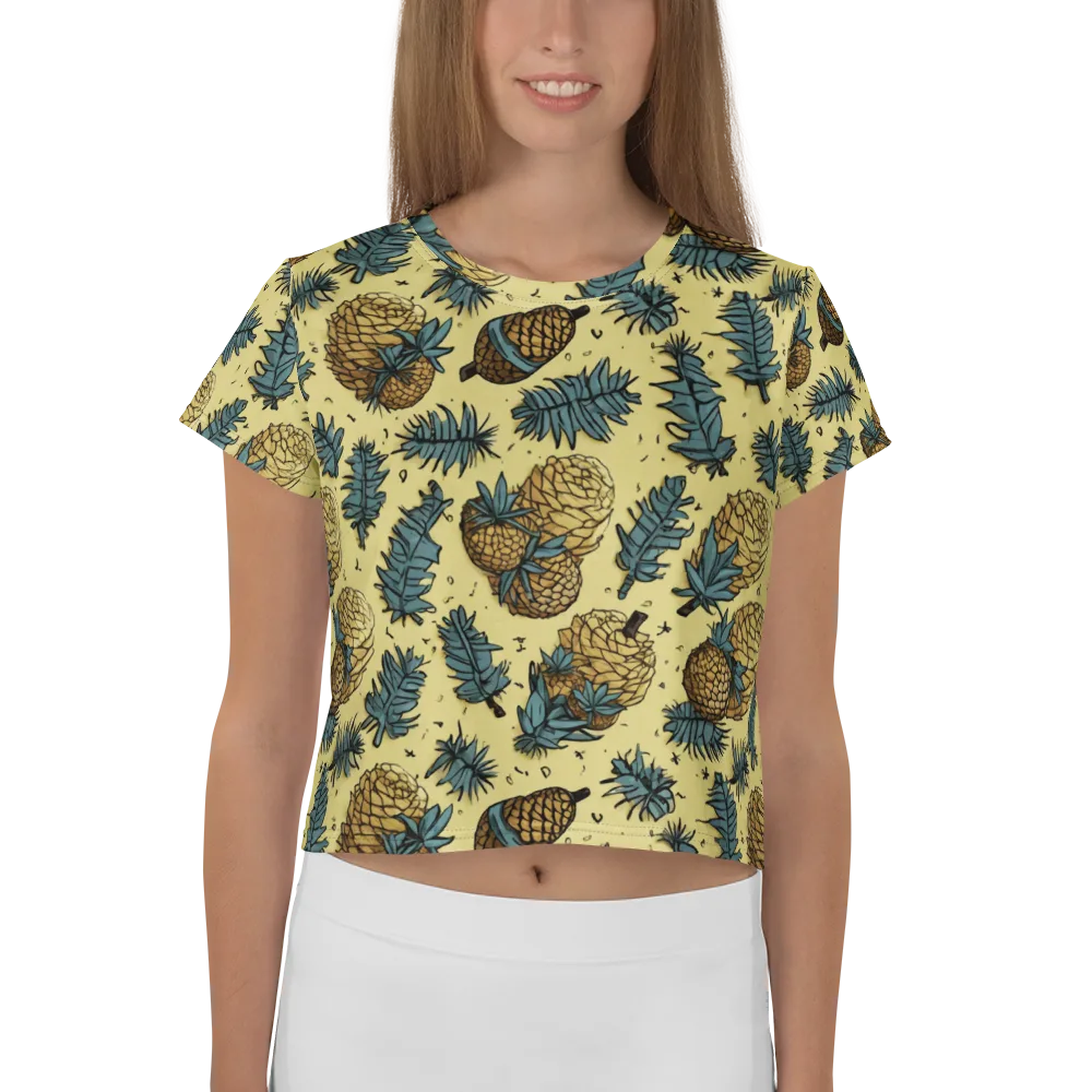 Gilded Forest on Crop Tee — Front