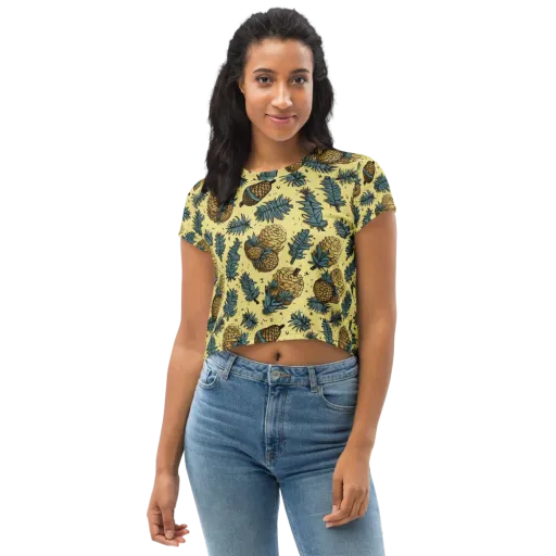 Gilded Forest on a Crop Tee