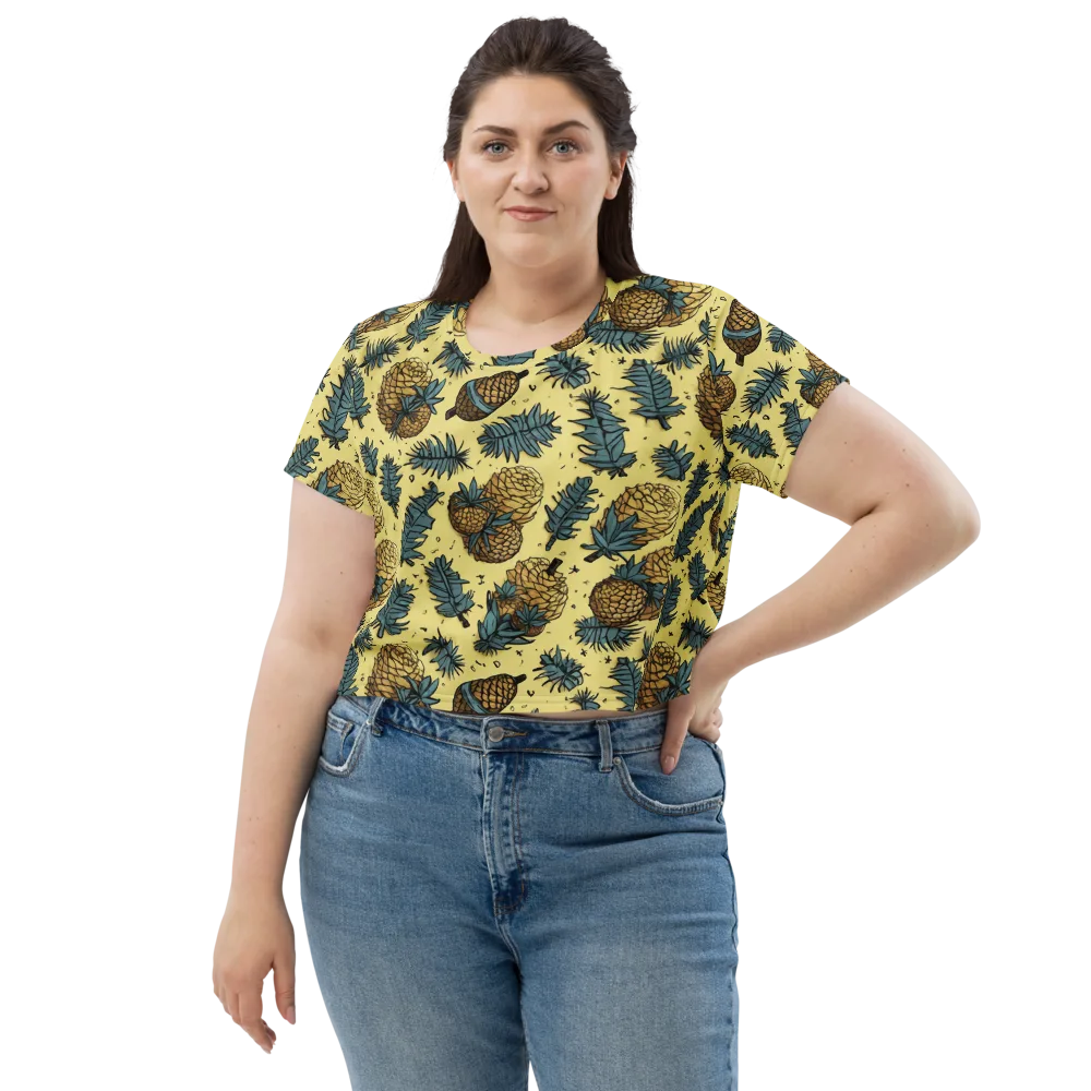 Gilded Forest on Crop Tee — Front