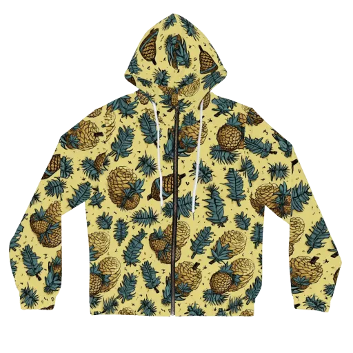 Gilded Forest on a Women's Full-Zip Hoodie