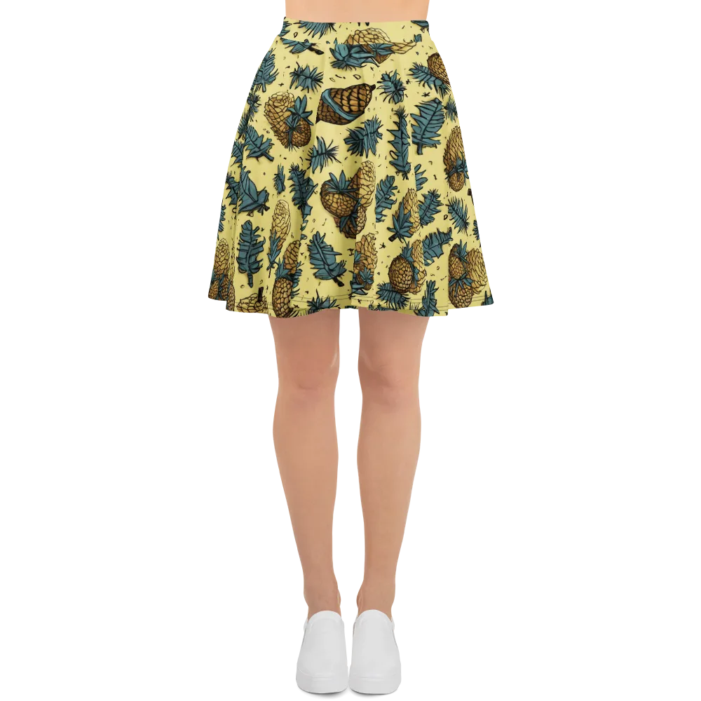 Gilded Forest on Skater Skirt — Front
