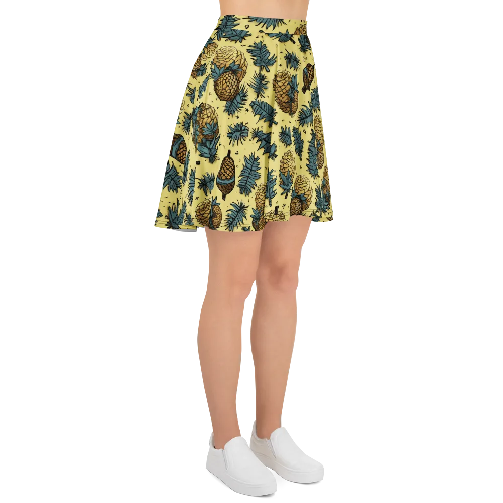 Gilded Forest on Skater Skirt — Right