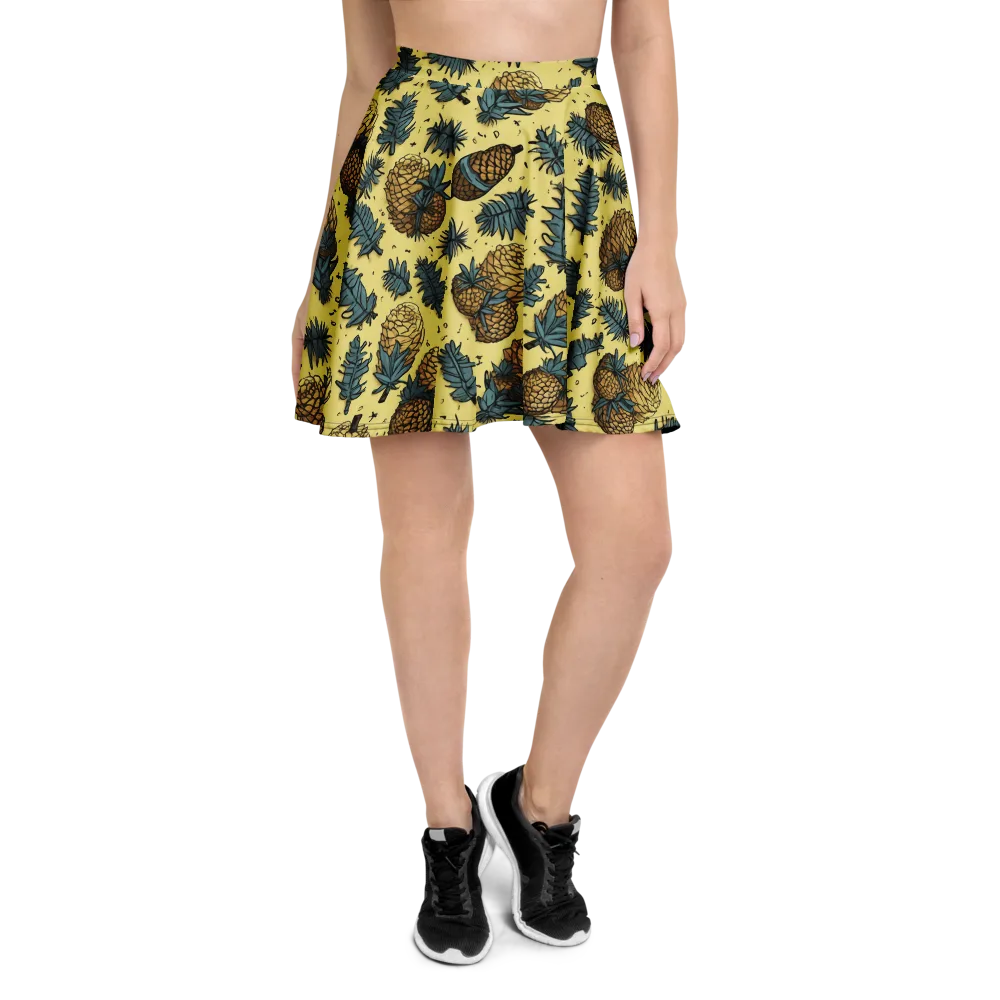 Gilded Forest on Skater Skirt — Front