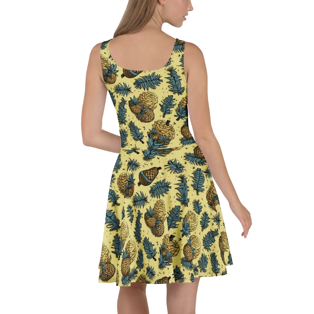 Gilded Forest on Skater Dress — Back