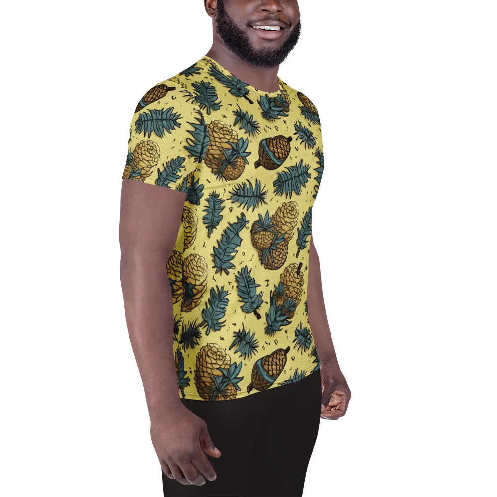 Gilded Forest on Men's Athletic T-Shirt — Right