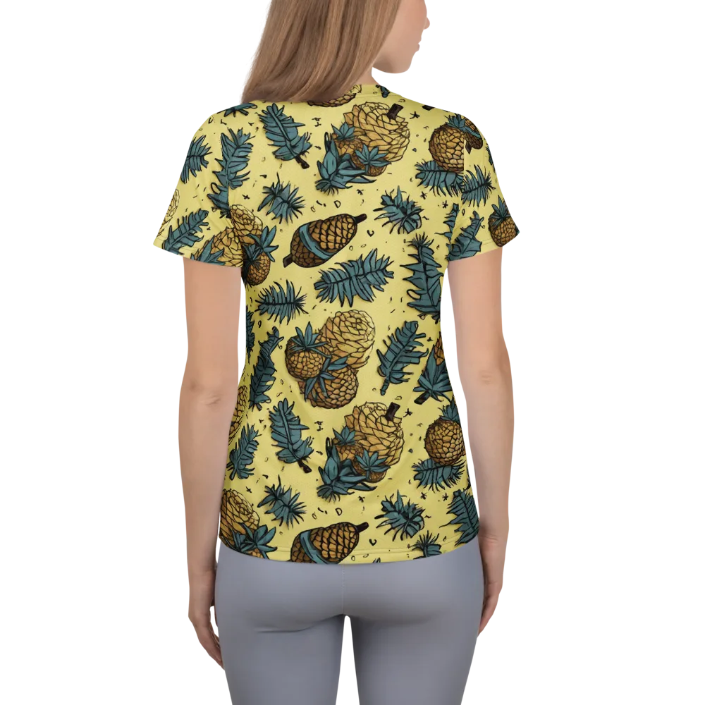 Gilded Forest on Women's Athletic T-Shirt — Back