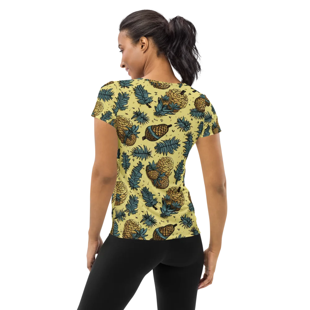 Gilded Forest on Women's Athletic T-Shirt — Back
