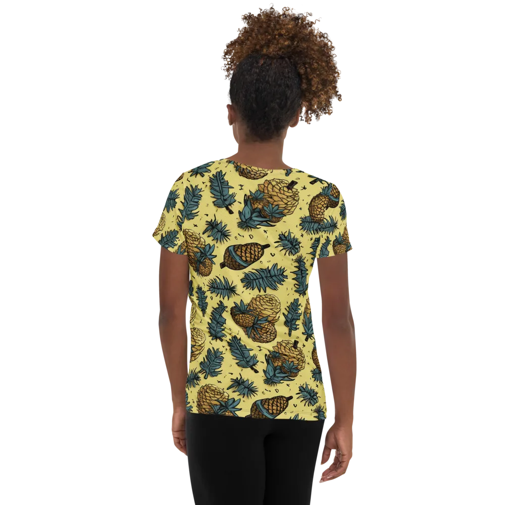 Gilded Forest on Women's Athletic T-Shirt — Back
