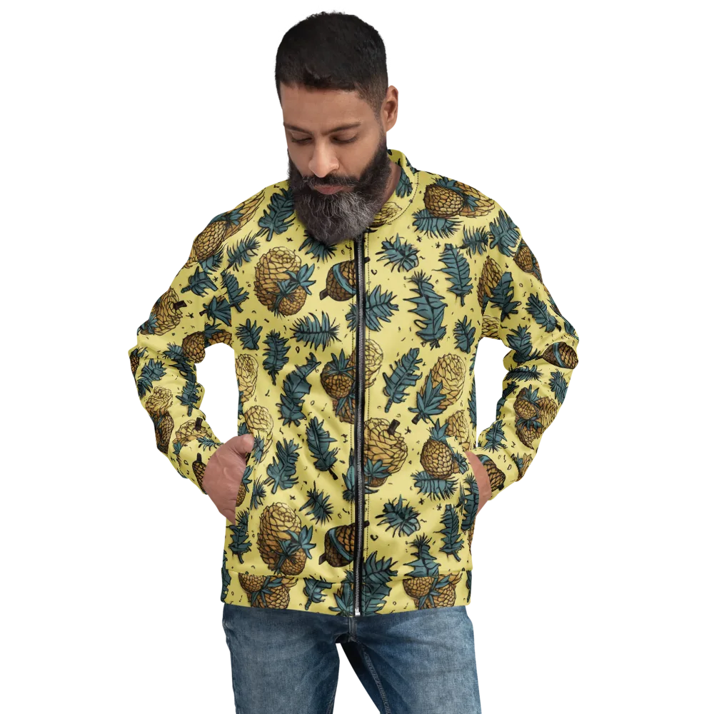 Gilded Forest on Bomber Jacket — Front