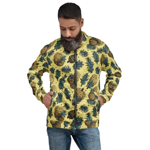 Gilded Forest on a Bomber Jacket